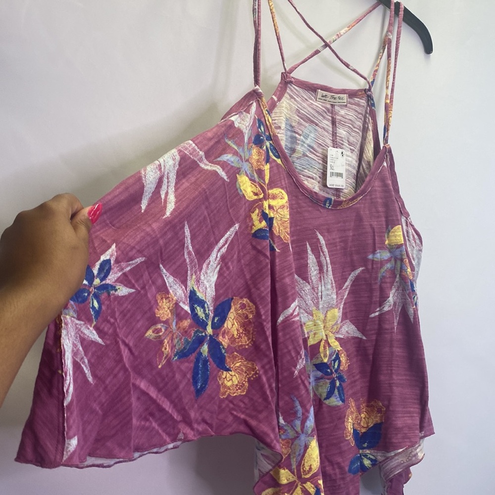 NWT FREE PEOPLE Hey Girl Cotton Tank - Picture 5 of 6